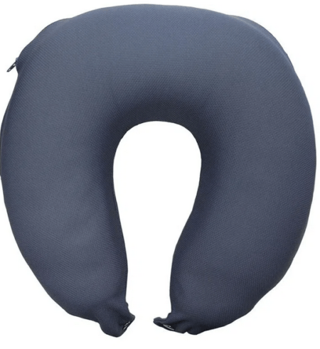 Almofada Para Pescoco Visco Niazi Travel Dry Cinza Aco
