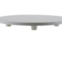 Tabuleiro Para Bolo Redondo Em Mdf - 20 Cm - Branco