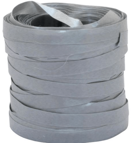 Fitilho Plástico 0,5 Cm X 50 M - Prata