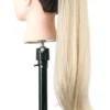 Aplique Cabelo 150g Ondulado Castanho Escuro Rabo De Cavalo - Image 8