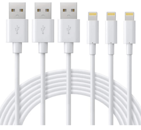 Cabo Carregador Para Iphone [certificado Mfi] Novtech Pacote Com 3