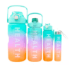 Kit 4 Garrafa Galão água Academia Fitness Antivazamento